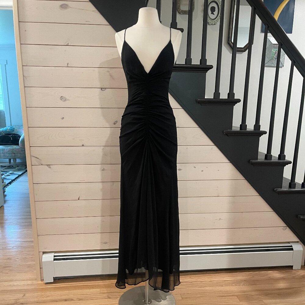 Free People Simone Maxi Dress in Black NWT Size XS 0 - Picture 4 of 10